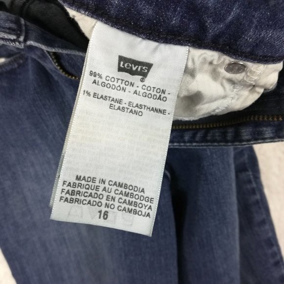 Levi's Womens Jeans San Francisco Boot Cut Blue Denim Bold Curve Classic 16 - Picture 11 of 11